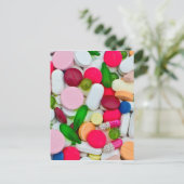 ピルカラフル製カスタム品 ポストカード (スタンド正面)