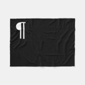 ピルクロウの段落記号 フリースブランケット (正面(横))