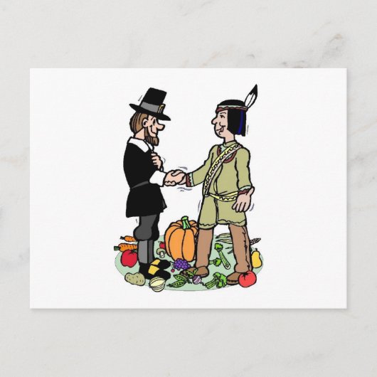 ピルグリムインディアン協力 ポストカード (正面)