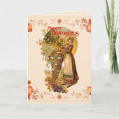 ピルグリムガールサンクスギビング サンキューカード (正面)
