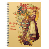 ピルグリムガールビクトリアンスタイルカスタム ノートブック (正面)