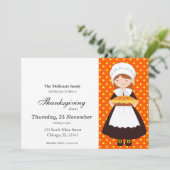 ピルグリムキッズ感謝祭ディナー 招待状 (スタンド正面)