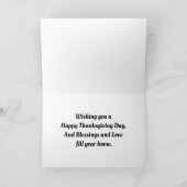 ピルグリムチルドルターキーカード カード (内部)