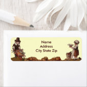 ピルグリムチルドレンヴィンテージ感謝祭 ラベル (インサイチュ)