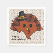 ピルグリムテキサス州トルコ スタンダードカクテルナプキン (正面)