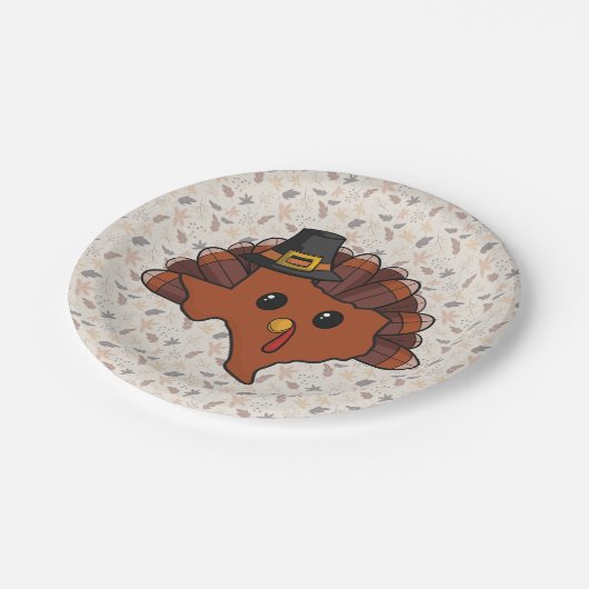 ピルグリムテキサス州トルコ ペーパープレート (アングル)