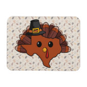 ピルグリムテキサス州トルコ マグネット (横)