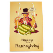 ピルグリムトルコ抱き枕 ミディアムペーパーバッグ (正面)