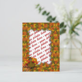 ピルグリムトルコ紅葉フレーム ポストカード (スタンド正面)