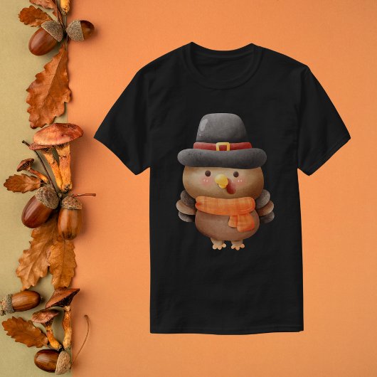 ピルグリムハットの水色トルコ Tシャツ