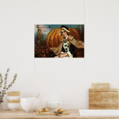 ピルグリムパンプキン紅葉 ポスター (キッチン)