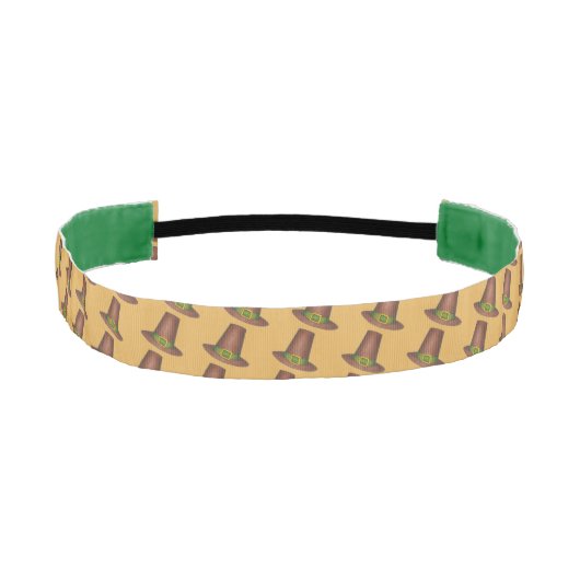 ピルグリムピュリタンハットハッピーサンクスギビング秋秋 アスレチックヘッドバンド (正面)