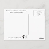 ピルグリム子供たちハッピーカスタマイズターキーの日 – It! ポストカード (裏面)