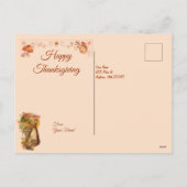 ピルグリム・ガール 感謝祭 シーズンポストカード (裏面)