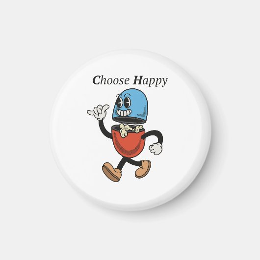 ピルグルーヴィで幸せを選択キャラクターデザイン マグネット (正面)
