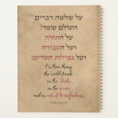 ピルケイ・アボット「世界の三つのもの」 プランナー手帳 (裏面)