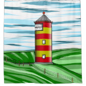 ピルサムライトハウスピルスマーロイクトゥルム シャワーカーテン (正面)