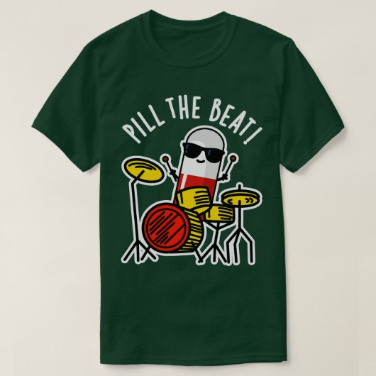ピルザビートかわいいメディシン音楽パン Tシャツ (デザイン正面)