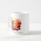 ピルバラウエスタンオーストラリアコーヒーマグ コーヒーマグカップ (正面左)