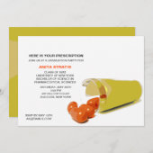 ピルボトル薬剤師卒業招待状 招待状 (正面/裏面)