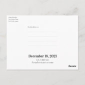 ピルモダン予測できなフォト保存日付MCMスタイル ポストカード (裏面)