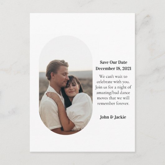 ピルモダン予測できなフォト保存日付MCMスタイル ポストカード (正面)