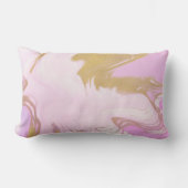 ピルンクグリッター抽象芸術腰枕 ランバークッション (正面)