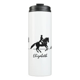 ピルーエットをエレガント演じるドレッセージライダー タンブラー