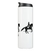 ピルーエットをエレガント演じるドレッセージライダー タンブラー (回転右)