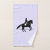 ピルーエットをエレガント演じるドレッセージライダー バスタオルセット (ハンドタオル)