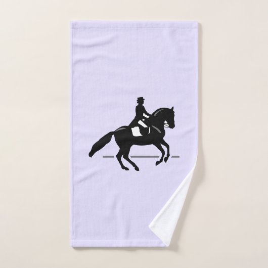 ピルーエットをエレガント演じるドレッセージライダー バスタオルセット (ハンドタオル)