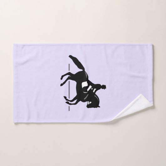 ピルーエットをエレガント演じるドレッセージライダー バスタオルセット (ハンドタオル)