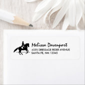 ピルーエットをエレガント演じるドレッセージライダー ラベル (インサイチュ)