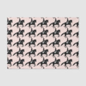 ピルーエットをエレガント演じるドレッセージライダー 薄葉紙 (正面)