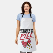 ピル薬剤師の卒業の許可 エプロン (着用した状態)