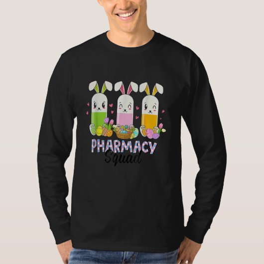 ピル薬局おもしろい分隊の薬剤師ライフイースター Tシャツ (正面)