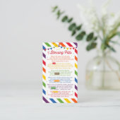 ピル賛美ズ詩ギフトラベル 名刺 (スタンド正面)