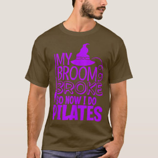 ピレおもしろいーツハロウィーンジムエクササイズウィッチハットB Tシャツ