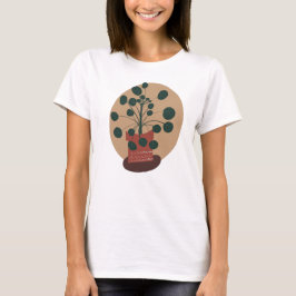 ピレア 観葉植物 鉢植え グリーン Tシャツ