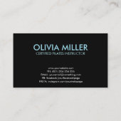 ピレクールスミニマルインストラクター 名刺 (裏面)