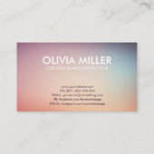 ピレクールスミニマルインストラクター 名刺 (裏面)