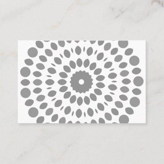 ピレシンプルート又はヨガ先生用の名刺 名刺 (裏面)