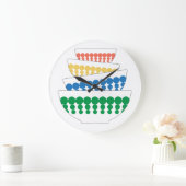 ピレックスインスパイアボウルミッドセンチュリーウォールクロック ラージ壁時計 (ホーム)