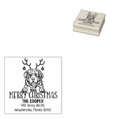 ピレネアンマウンテンドッグクリスマス差出人住所 ラバースタンプ (押印)