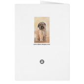 ピレネアン絵画シェパード – かわいいオリジナルドッグアート (裏面)