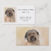 ピレネアン絵画シェパード – かわいいオリジナルドッグアート 名刺 (正面/裏面)