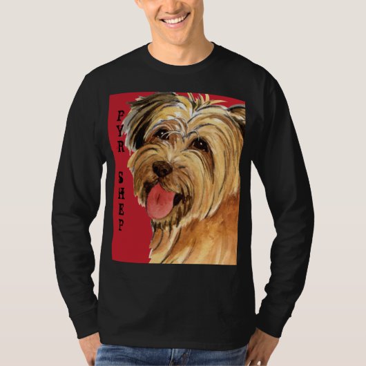 ピレネアン羊飼いカラーブロックTシャツ Tシャツ (正面)