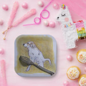 ピレネエススクエアラウンドパーティープレート ペーパープレート (パーティー)