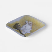 ピレネエススクエアラウンドパーティープレート ペーパープレート (傾斜あり)