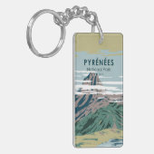 ピレネエスナショナルパークフランスヴィンテージ キーホルダー (正面左)